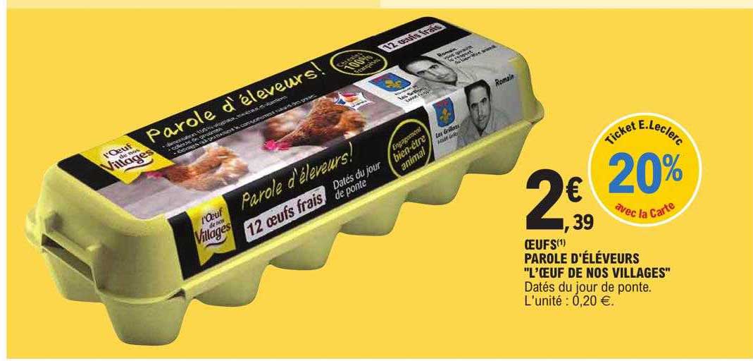 œufs parole d'éléveurs "l'œuf de nos villages"