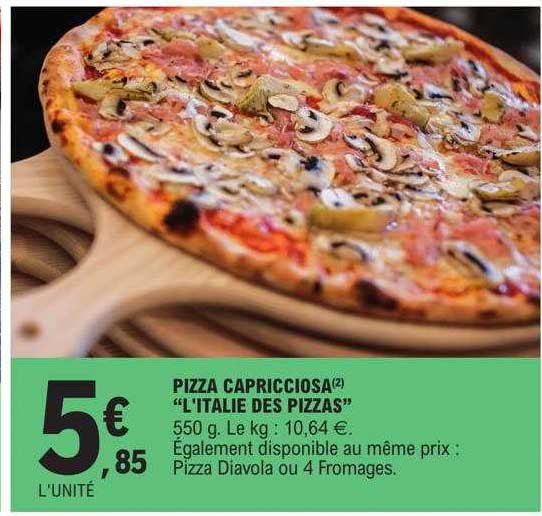 pizza capricciosa "l'italie des pizzas"