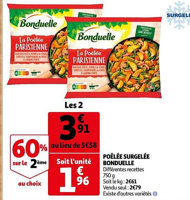 Poêlée Surgelée Bonduelle