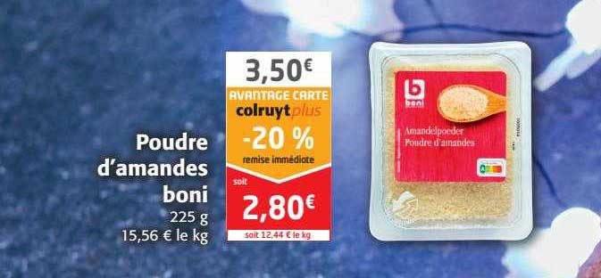 poudre d'amandes boni