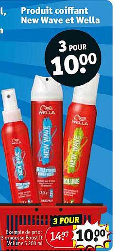 produit coiffant new wave et wella