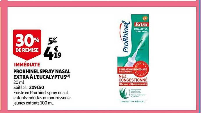prorhinel spray nasal extra à l'eucalyptus