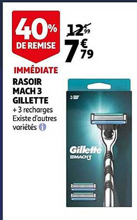rasoir mach 3 gillette