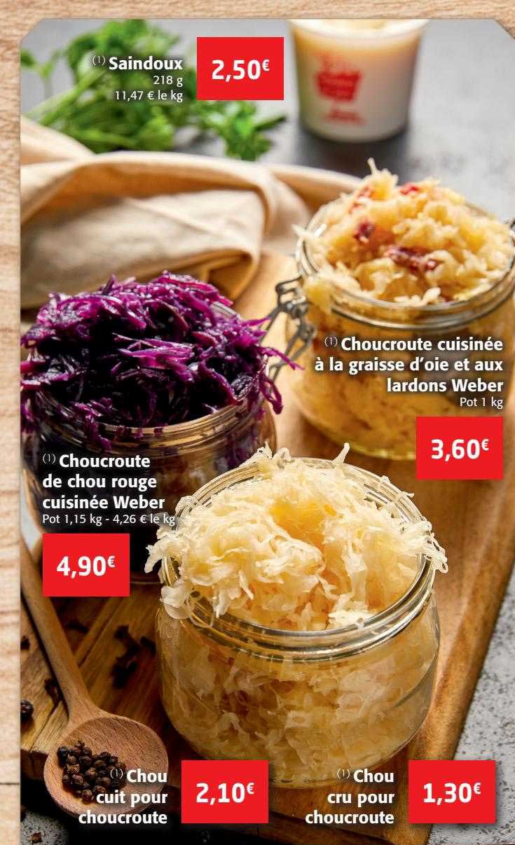 saindoux, choucroute cuisinée à la graisse d'oie et aux lardons weber, choucroute de chou rouge cuisinée weber, chou cuit pour choucroute, chou cru pour choucroute