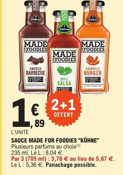 Sauce Made For Foodies "kühne"