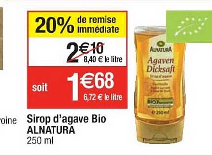 sirop d'agave bio alnatura