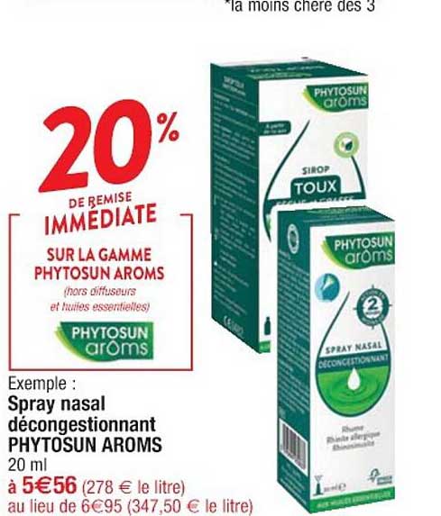 spray nasal décongestionnant phytosun aroms