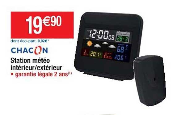 station météo intérieur-extérieur chacon