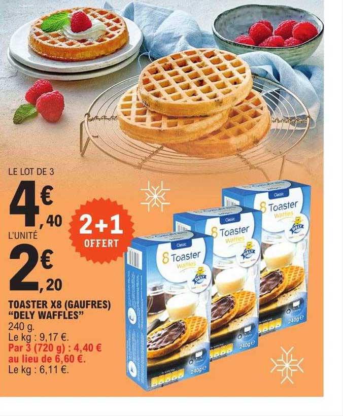 toaster x8 (gaufres) "dely waffles"