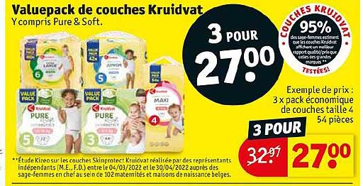 Valuepack De Couches Kruidvat