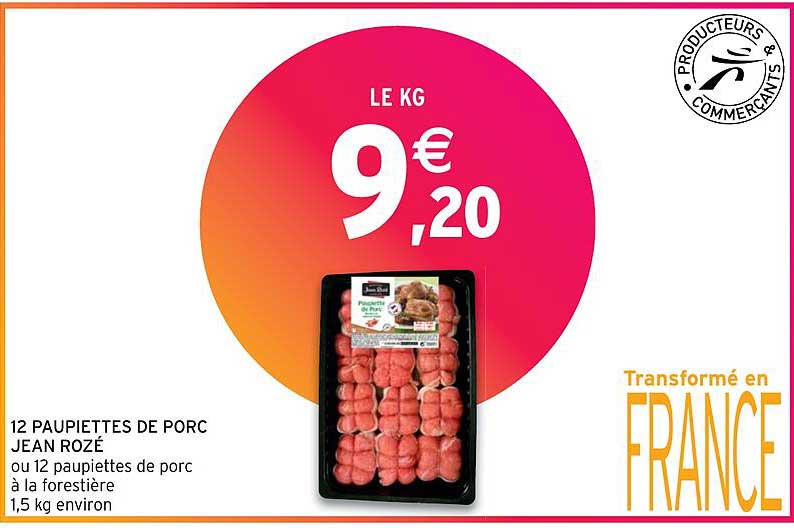 12 paupiettes de porc jean rozé