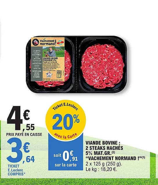 2 Steaks Hachés "vachement Normand !"