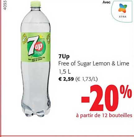 7up free of sugar lemon & lime