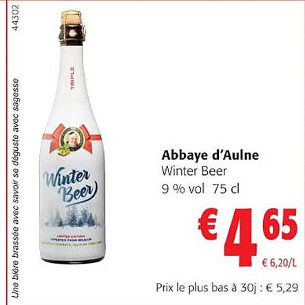 abbaye d'aulne winter beer
