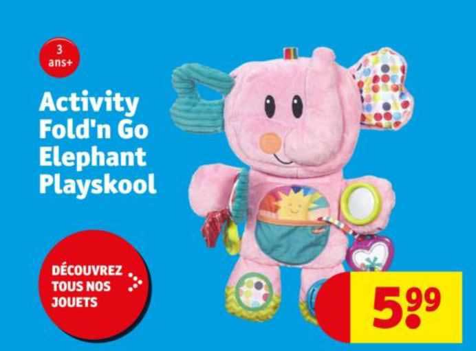 activity fold'n go elephant playskool