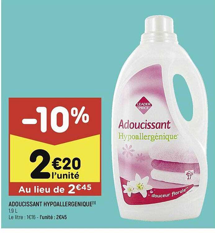 Adoucissant Hypoallergénique