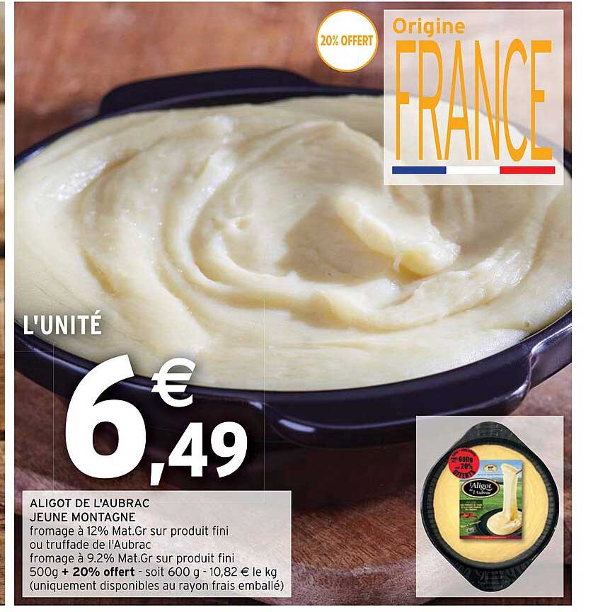 aligot de l'aubrac jeune montagne
