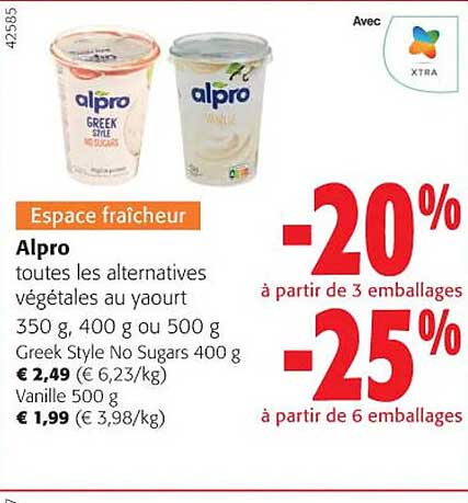 alpro toutes les alternatives végétales au yaourt