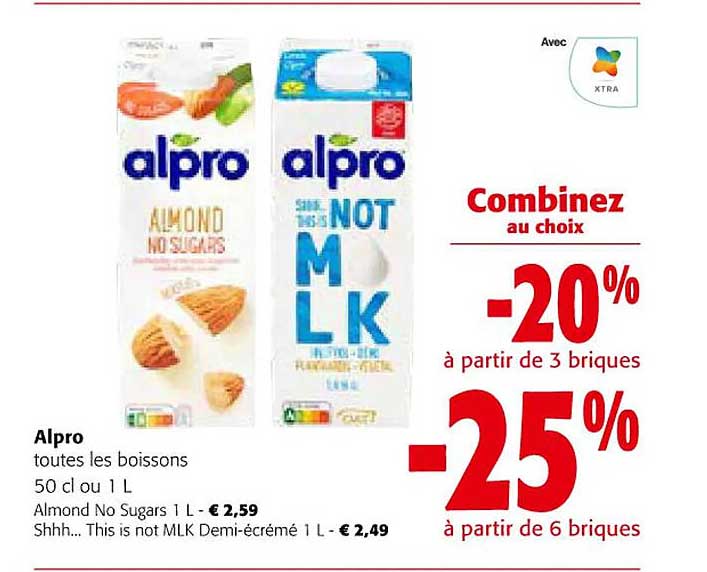 alpro toutes les boissons