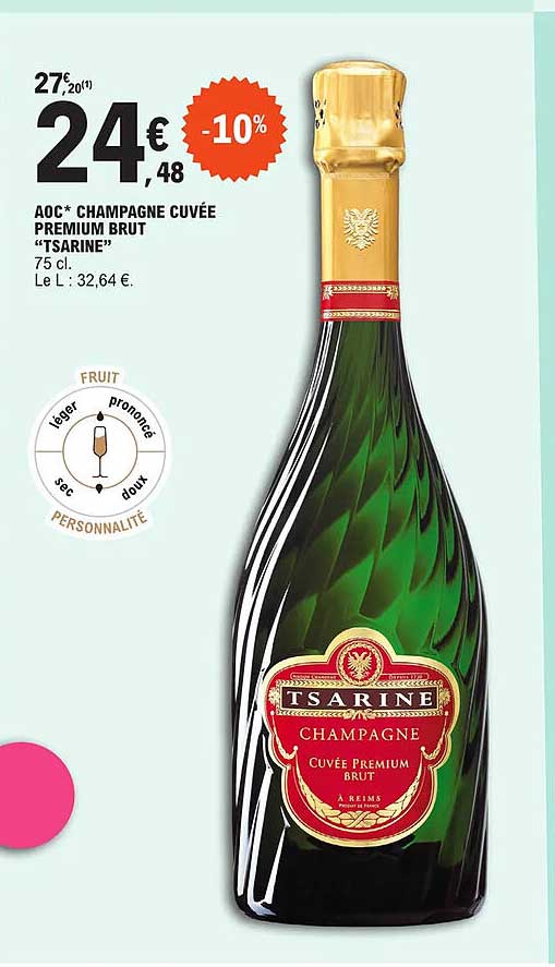 Aoc Champagne Cuvée Premium Brut "tsarine"