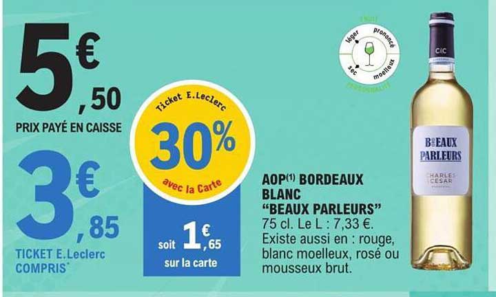 aop bordeaux blanc "beaux parleurs"