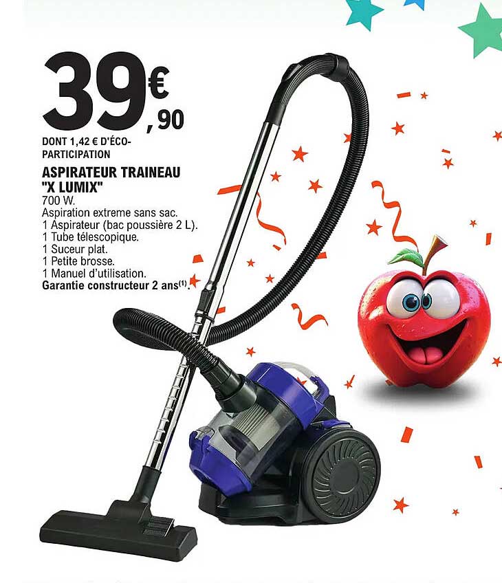 Aspirateur Traineau "X Lumix"