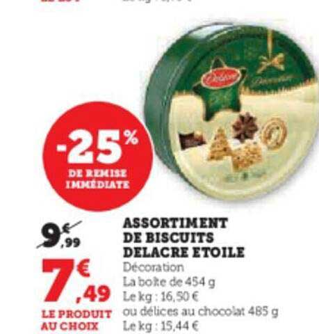 Assortiment De Biscuits Delacre étoile
