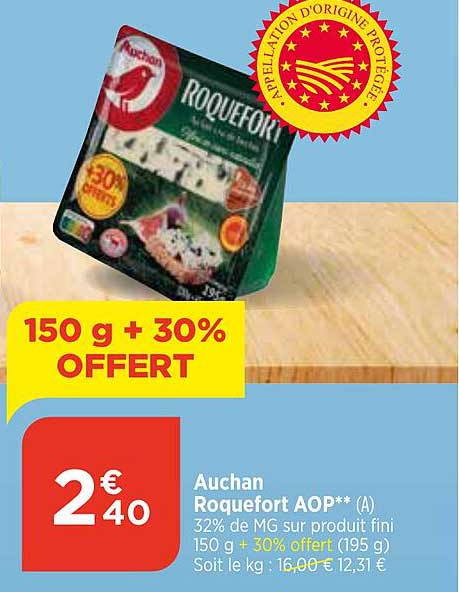 Auchan Roquefort Aop