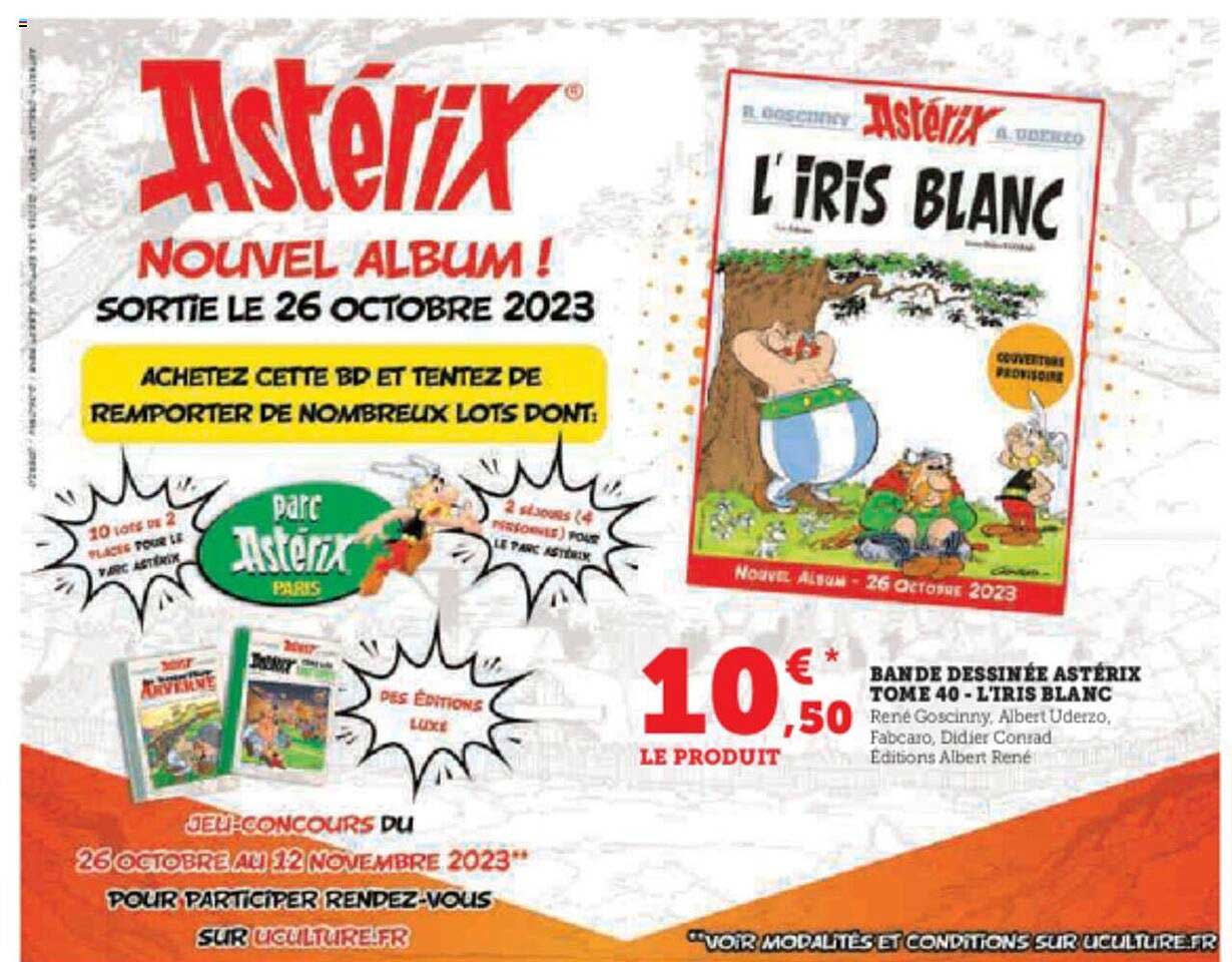 bande dessinée astérix tome 40 - l'iris blanc