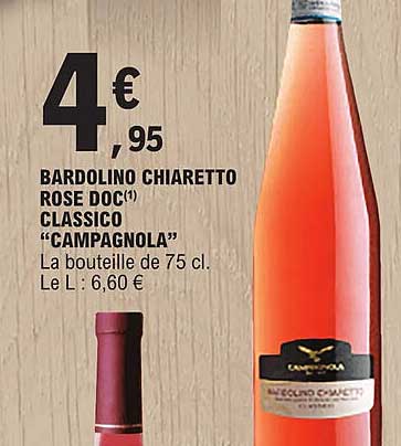 bardolino chiaretto rose doc classico "campagnola"