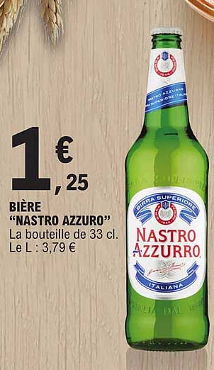 bière "nastro azzuro"