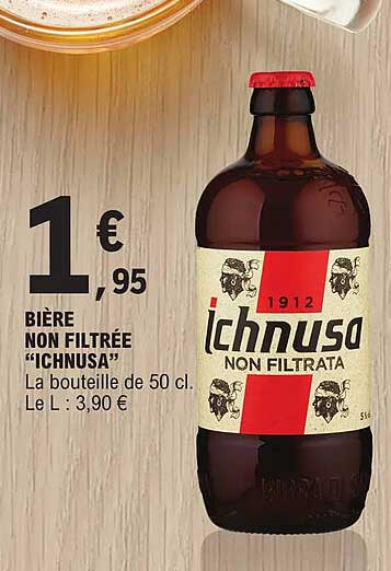 bière non filtrée "ichnusa"