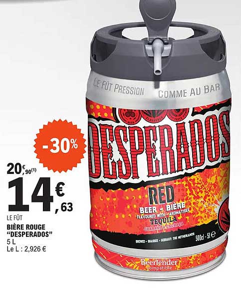 Bière Rouge "desperados"