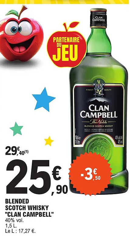 blended scotch whisky "clan campbell"