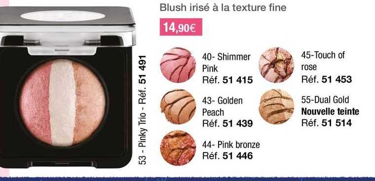 Blush Irisé à La Texture Fine