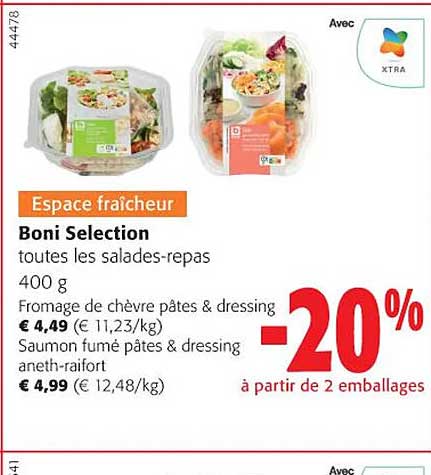 boni selection toutes les salades-repas