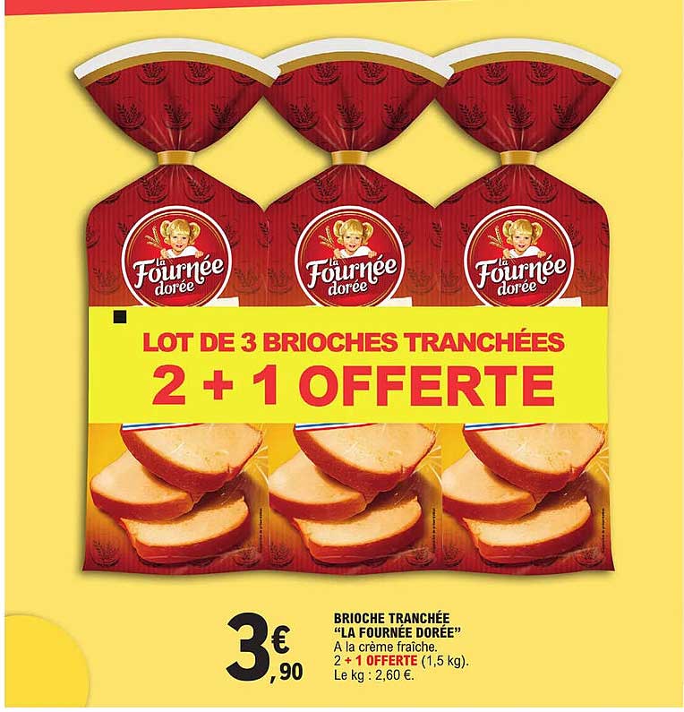 brioche tranchée " la fournée dorée"