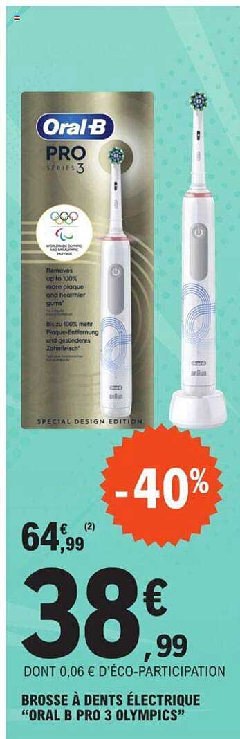 Brosse à Dents électrique "oral B Pro 3 Olympics"