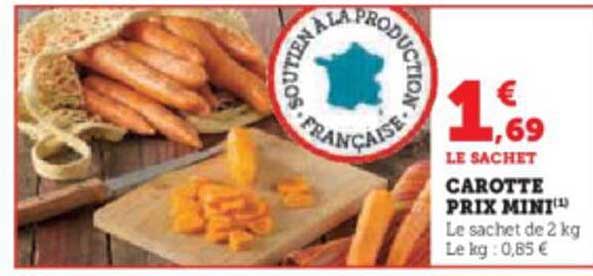 carotte prix mini