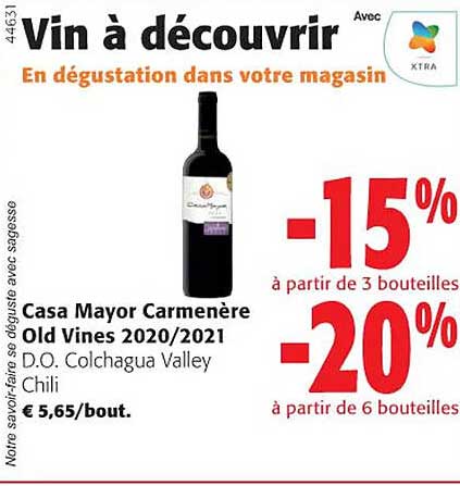 casa mayor carmenère old vines 2020-2021