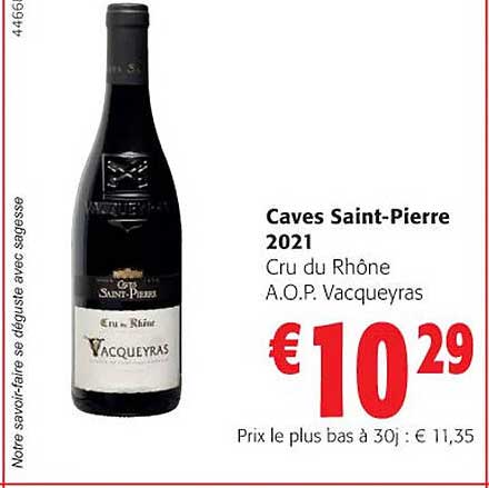 caves saint-pierre 2021 cru de rhône a.o.p. vacqueyras