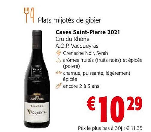 caves saint-pierre 2021 cru du rhône