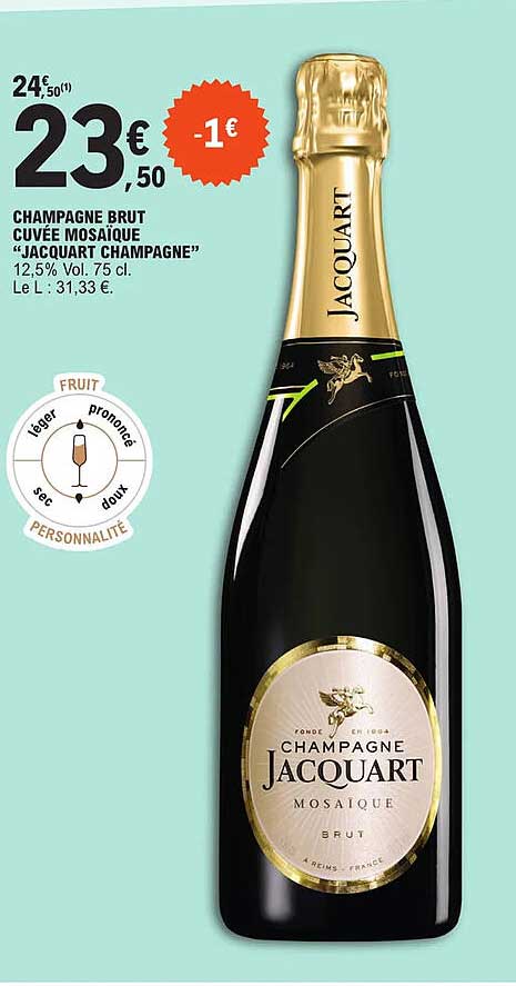 Champagne Brut Cuvée Mosaïque "jacquart Champagne"