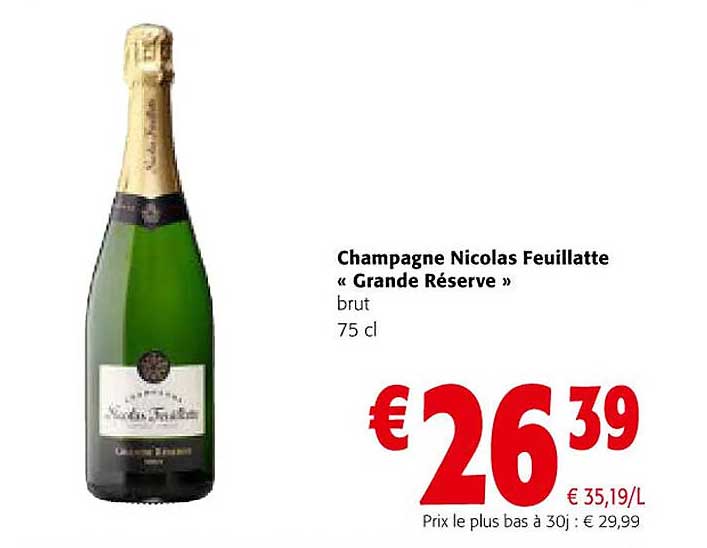 champagne nicolas feuillatte <<grande reserve>>