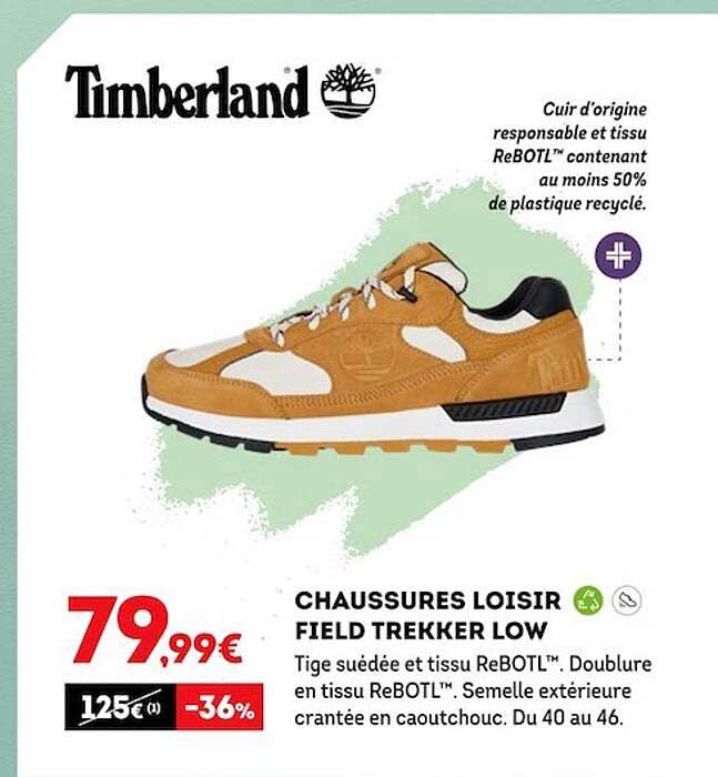 chaussures loisir field trekker low timberland