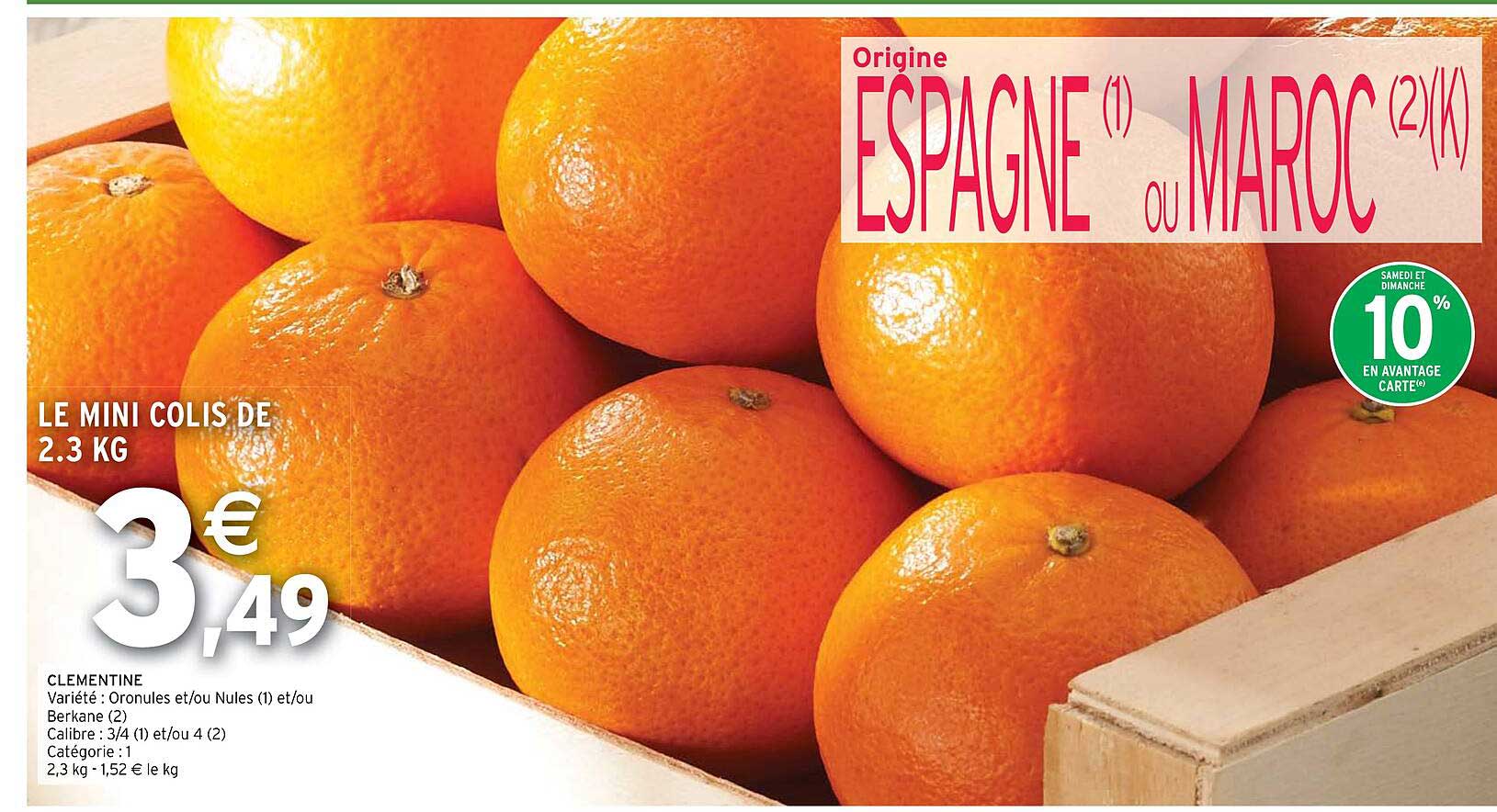 clémentine oronules et/ou nules et/ou berkane