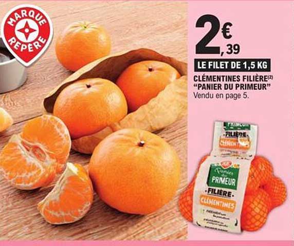 Clémentines Filière "panier Du Primeur"