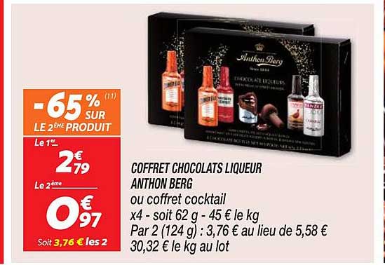 coffret chocolats liqueur anthon berg