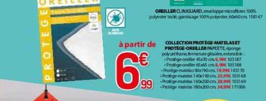 collection protège-matelas et protège-oreiller papette