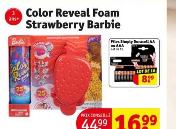 Color Reveal Foam Strawberry Barbie